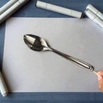 Picha ya kijiko iliyochorwa kwa mkono