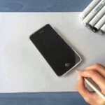 Picha ya simu iliyochorwa kwa mkono